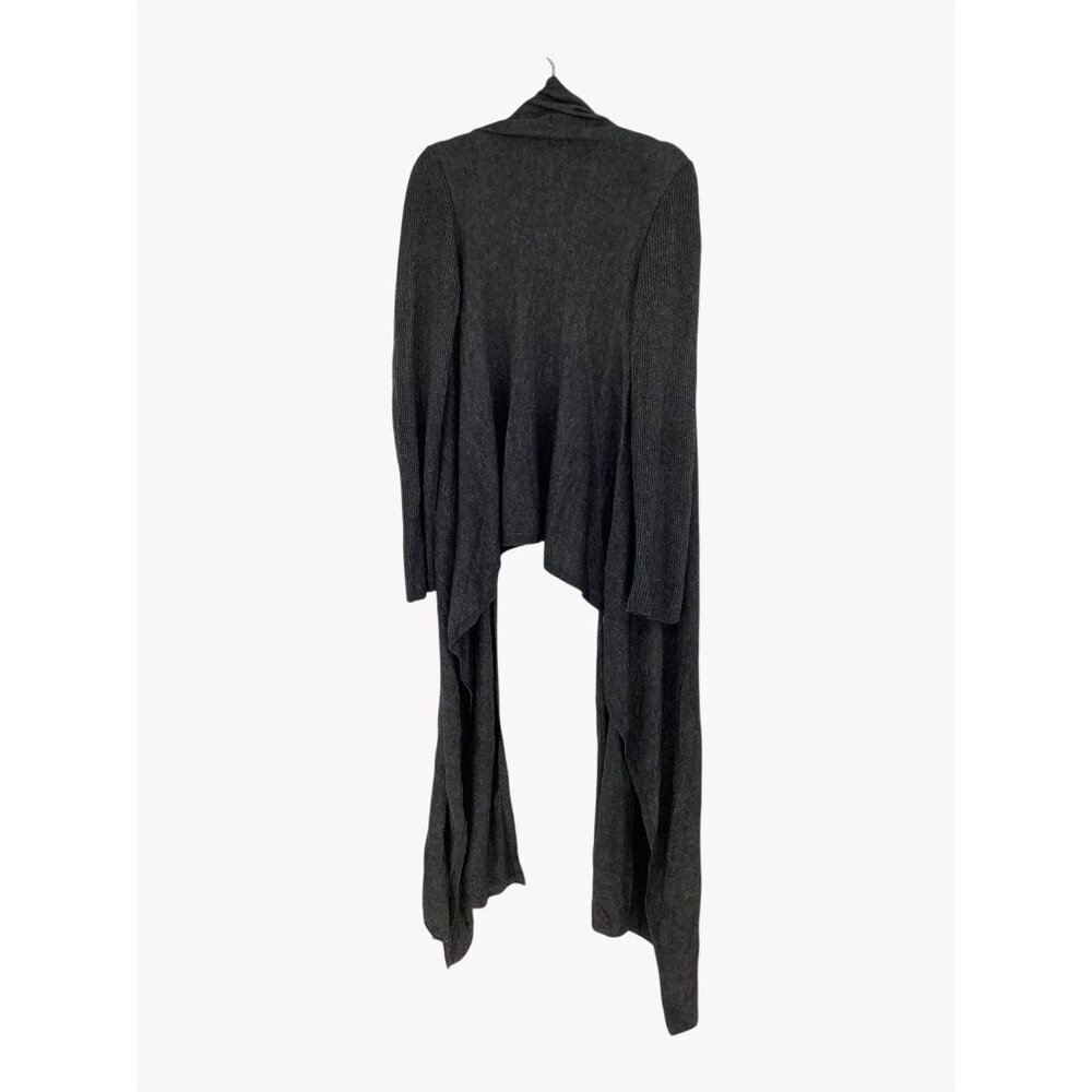 Lucy & Laurel Angora Blend Waterfall Cardigan XL Womens Gray - Picture 2 of 4